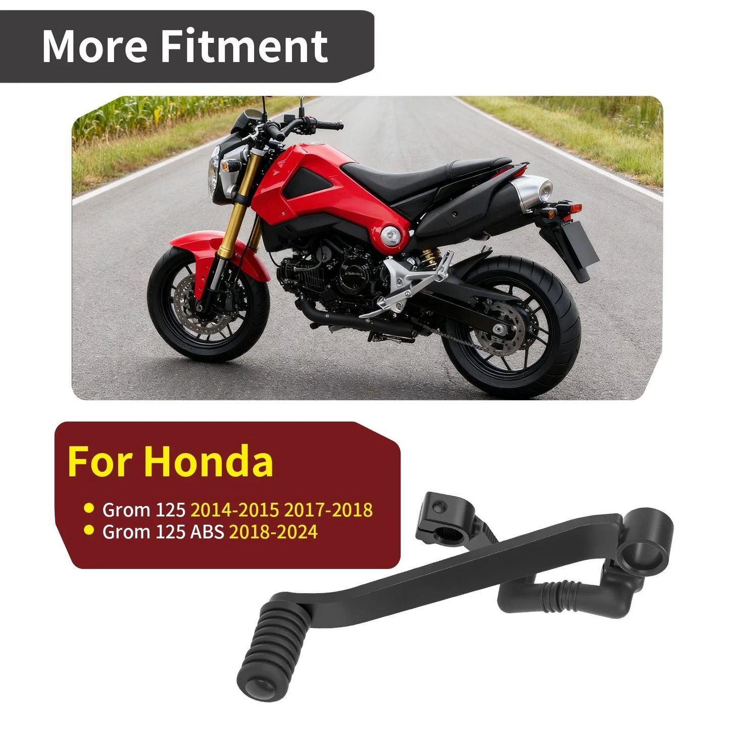 Gear Shifter Lever Pedal Assembly for Honda Grom125/A (2014–2024)