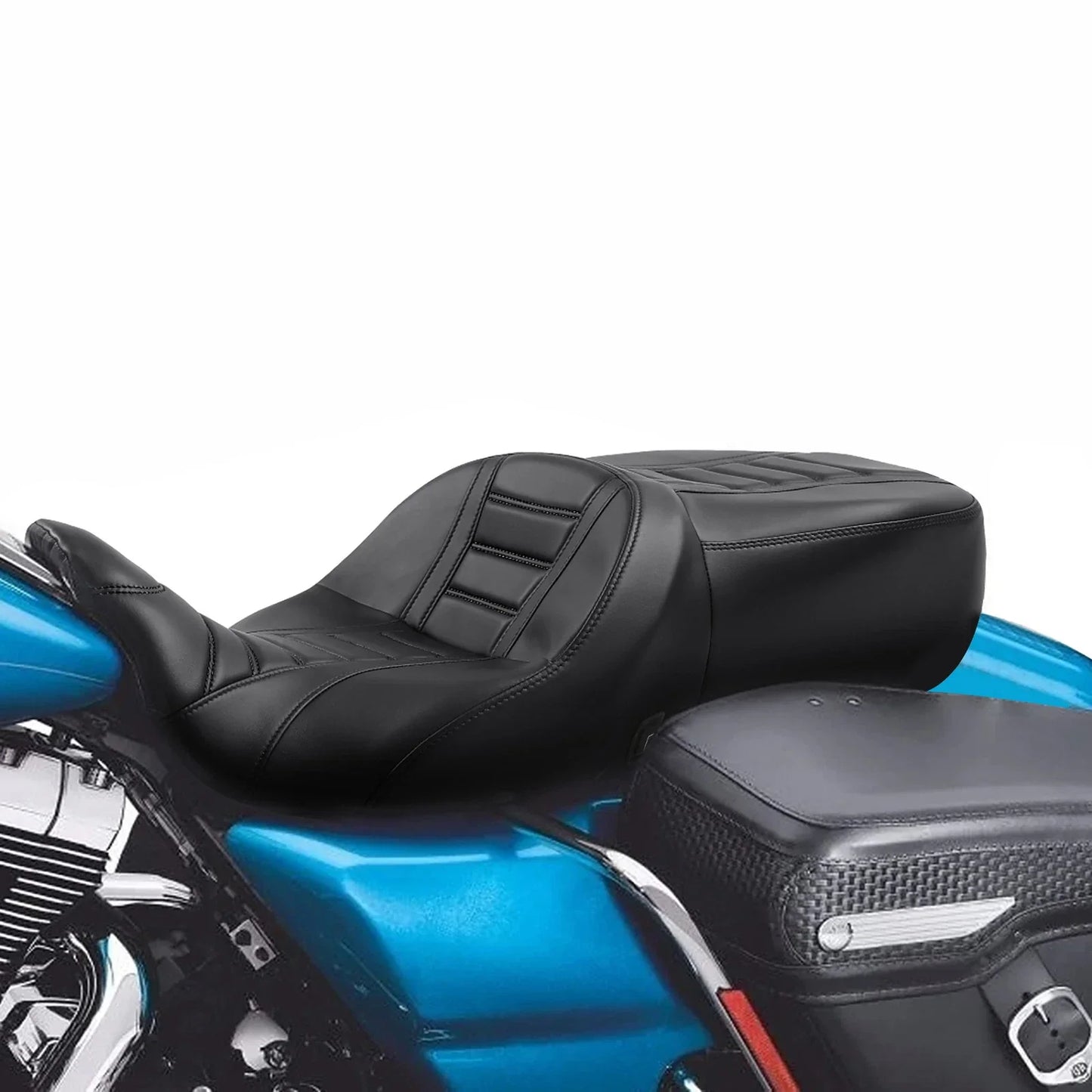 Heated Driver & Passenger Seat Black for Harley Street Glide (2009 - 2023)