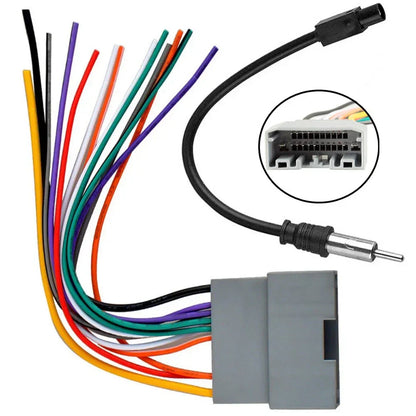 Car Stereo Radio Cable Adapter Wiring Harness & Antenna for Jeep Wrangler (2007-2018)