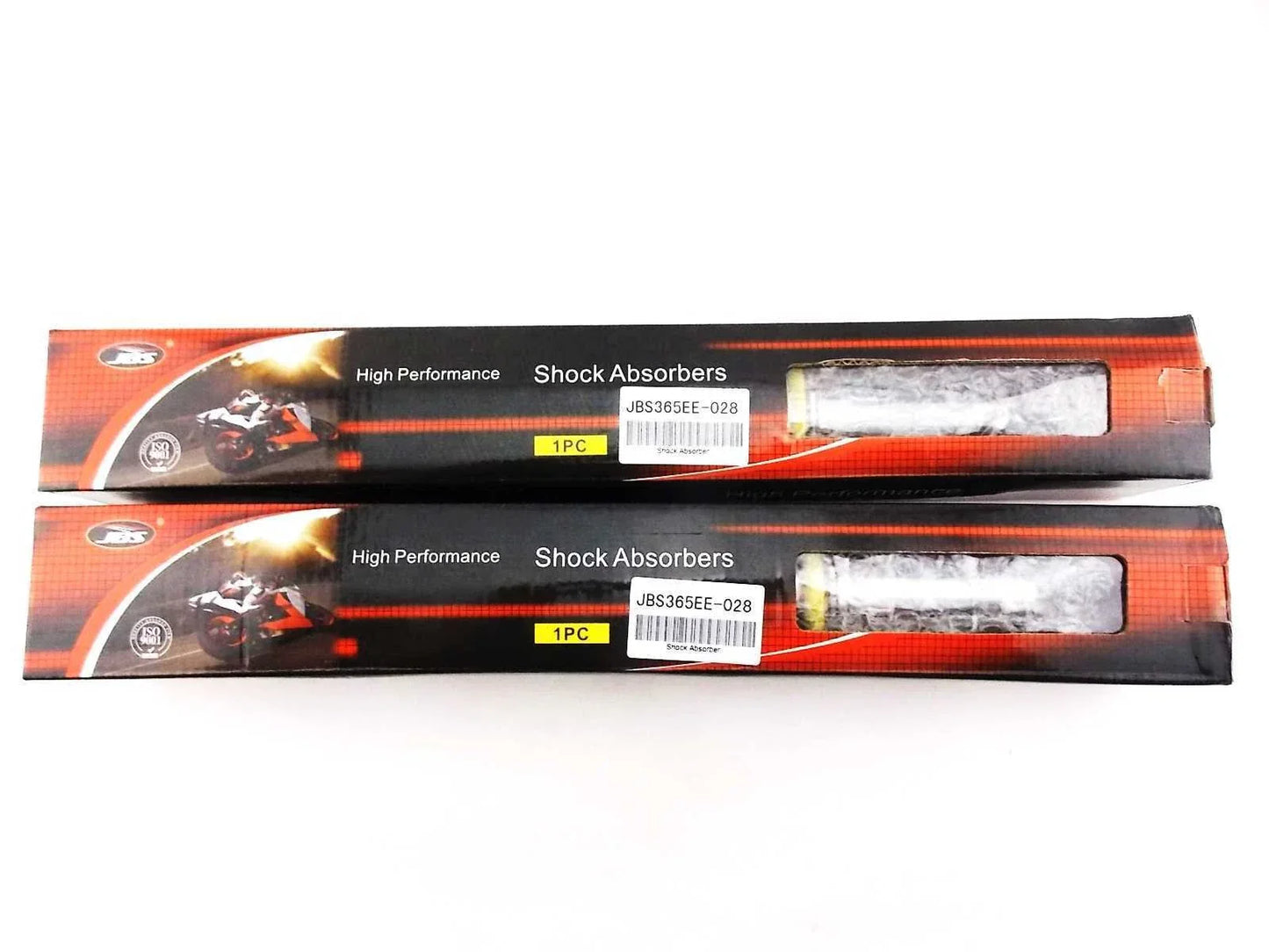 365mm JBS Yellow/Chrome Shock Absorbers for Honda CR125M Elsinore (1973-1978)