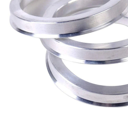 4 x 72.6mm to 56.1mm Aluminium Alloy Hub Centric Rings for Car Wheel Spacer