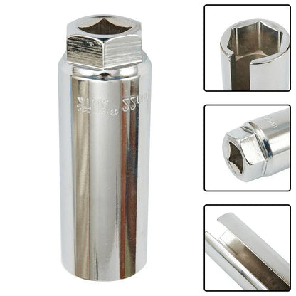 Oxygen Sensor Removal Socket Wrench / 7/8 Inch Steel Silver