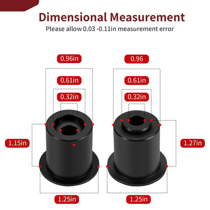 8 Pcs Door Bushings Set for Pioneer 1000-6 Deluxe Crew SXS1000M6D (2019–2024)