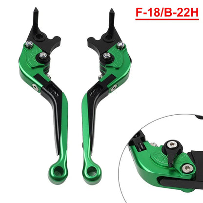 Green CNC Folding Extendable Brake Clutch Levers for BMW S1000XR (2015-2021)