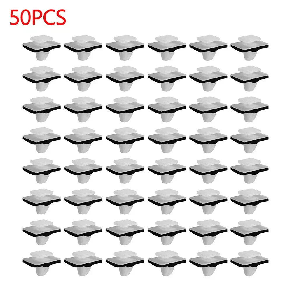 50 x Nylon Moulding Clips Fastener Rocker Panel Retainer for Car
