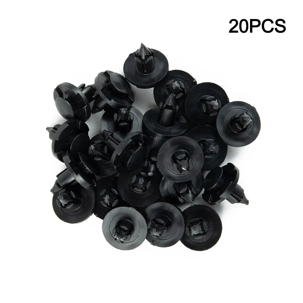 20PCS 8mm Hole Dia Rivet Fastener Mud Flaps Bumper Fender Push Clips for Nissan