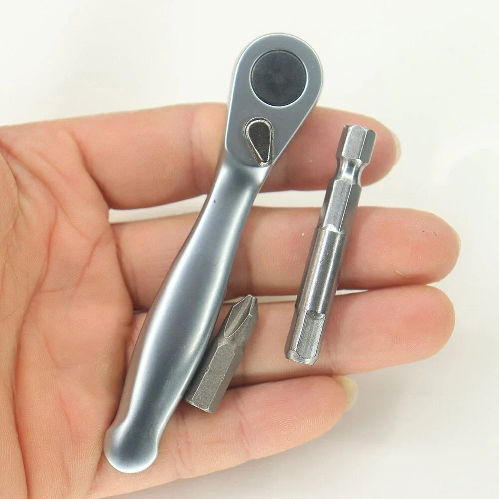 72 Teeth Ratchet Wrench for Hand Tools Screwdriver Handle Small Wrenches