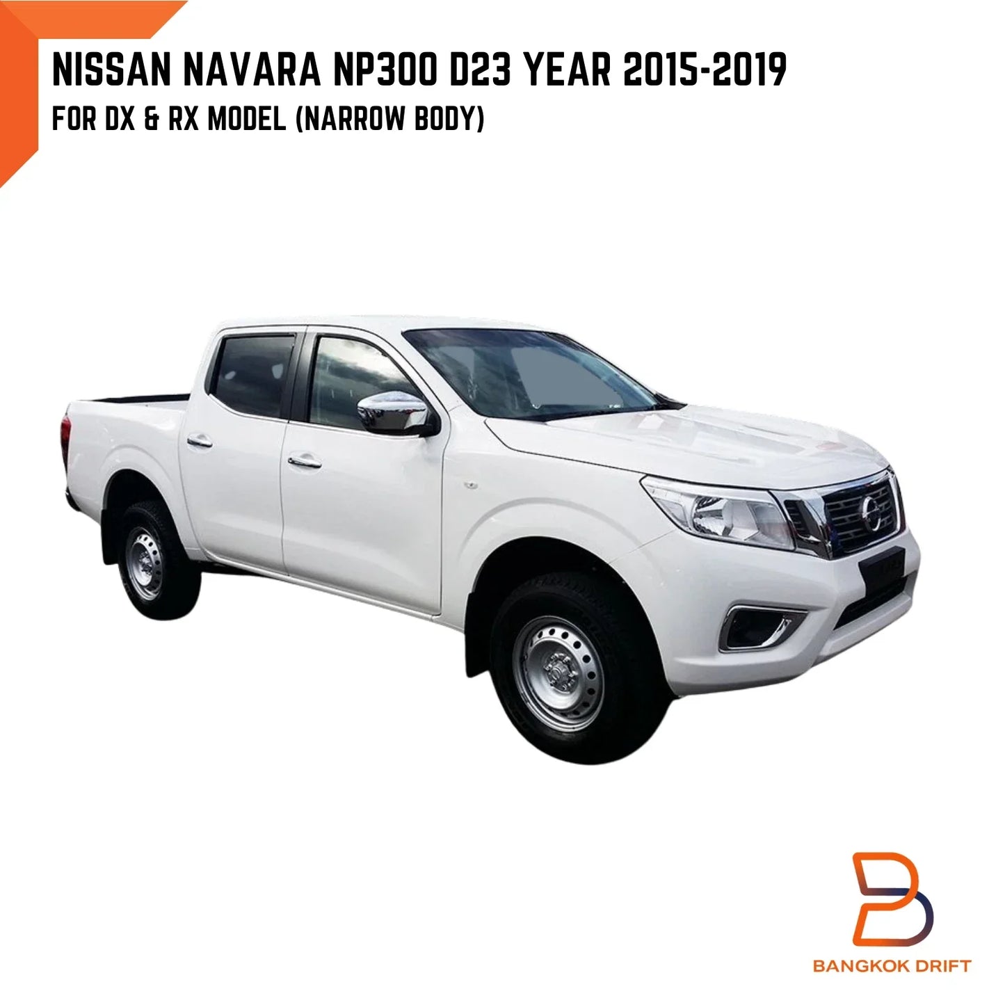 Black Fender Flare Arch for Nissan Navara NP300 D23 DX RX (2015-2019)