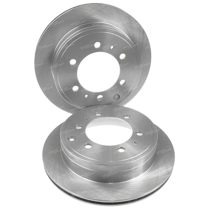 2 x Rear Disc Brake Rotors for Toyota Landcruiser HZJ73 HZJ75 FZJ75 70 75