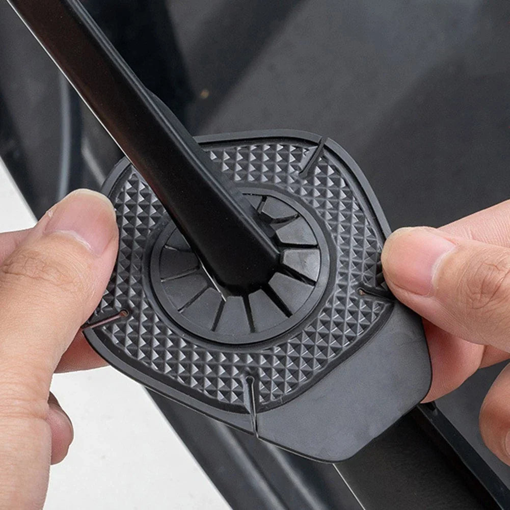 2 x PVC Dustproof Covers for Windshield Wiper Arm Hole Protection