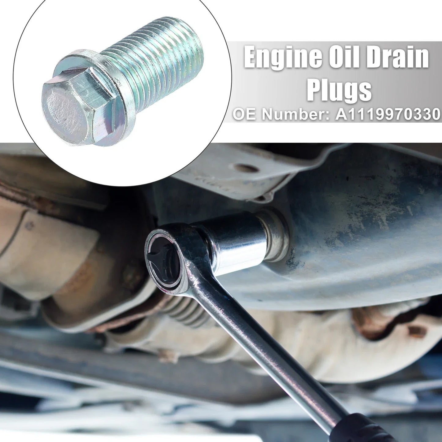 M14x1.5 Engine Oil Drain Plug with Washer for Mercedes-Benz (A-Class 2013-2023)