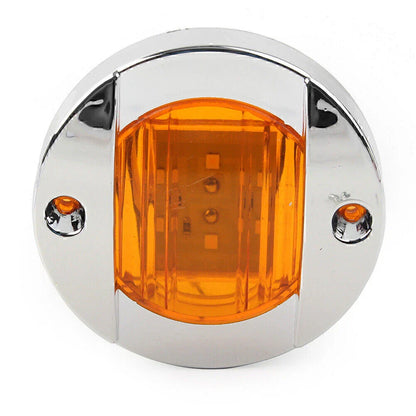 1x 12V LED Yellow Side Marker Lights for Truck Trailer RV Boat