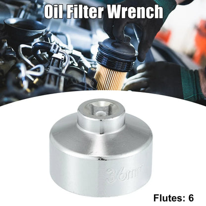 36mm Oil Filter Wrench Cap Socket for Benz, BMW, Audi, VW, Ford