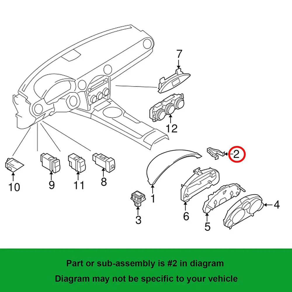 10 x Radio Bezel Clips for Mazda 2 3 5 6 RX-8 CX-3 (2003-2023)