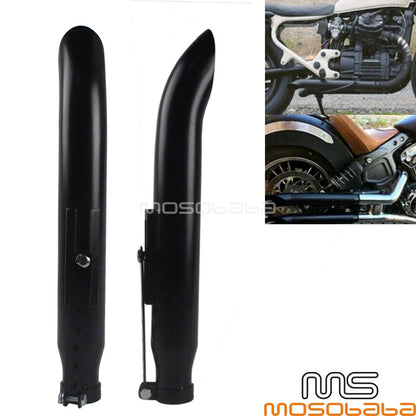 19” Universal Exhaust Muffler Turn-out Pipe Tip for Harley BMW Bobber