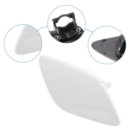 Front Bumper Headlight Washer Cover Cap for BMW 335i White