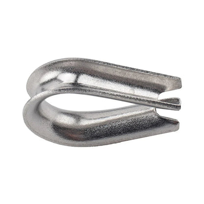 10 x 1/4 Wire Rope Cable Thimble for Marine Yacht 316 Stainless Heavy Duty