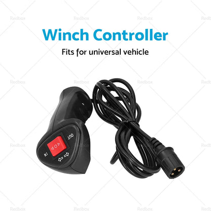9.2ft Cable Universal Electric Winch Remote Controller for Car Vehicle