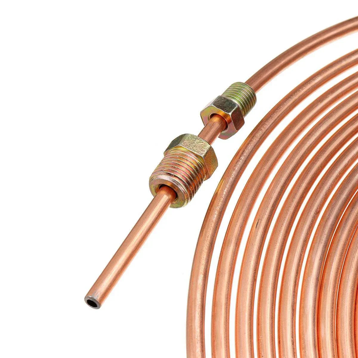 25Ft 1/4" Copper Nickel Steel Brake Line Tubing