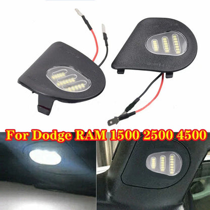 LED Side Towing Mirror Puddle Light for Dodge Ram 1500 2500 3500 4500 (2002-2023)