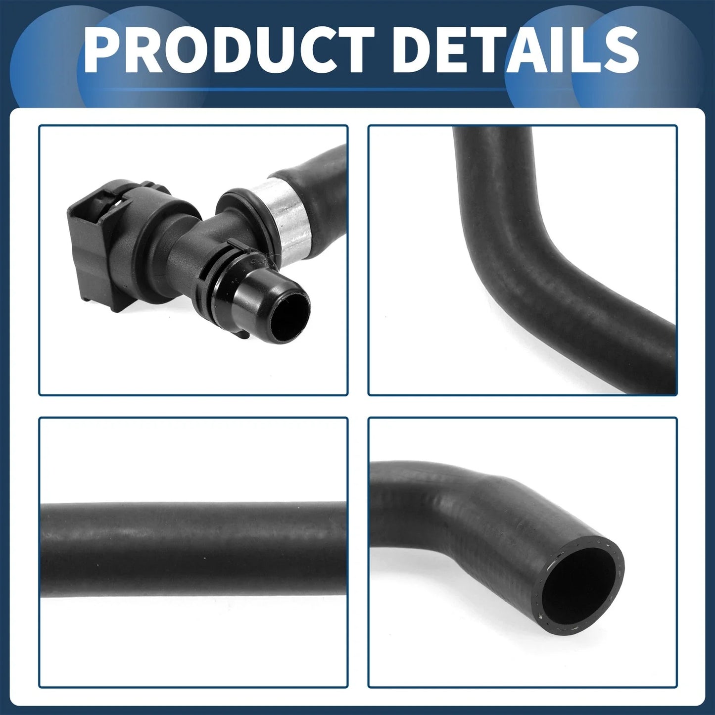 Radiator Hose for BMW 740i 740iL (1998 - 2001) Rubber