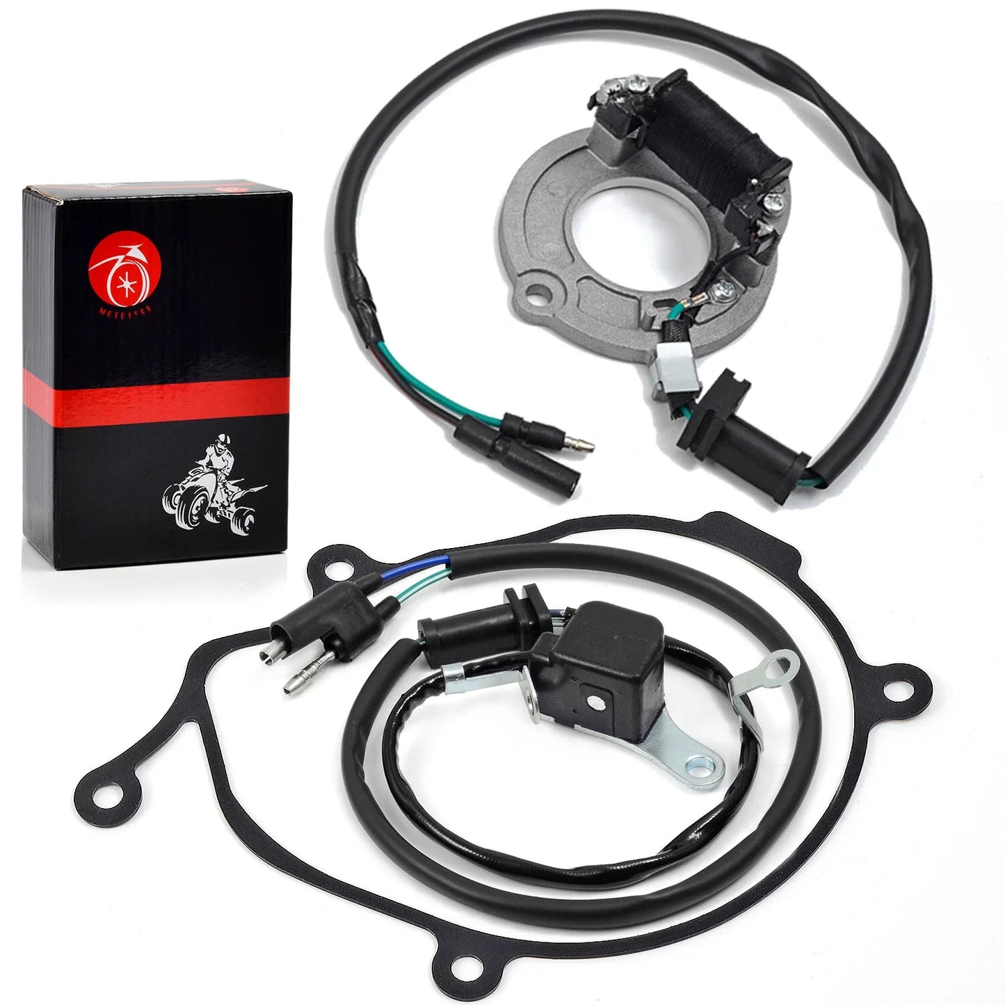 Pickup Coil Pulse Coil W Gasket Stator Kit for Honda CR80R CR80RB (1996–2006)
