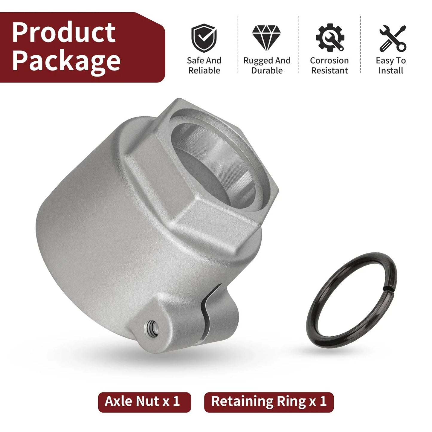 Rear Axle Nut for Polaris Trail Boss 330 Scrambler 500 Trail Blazer 330 (1999–2006)