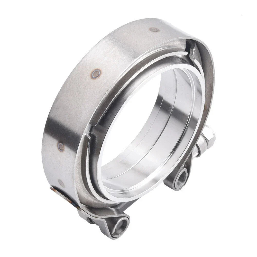 2.5" Stainless Steel V-Band Clamp for Exhaust Downpipe (Fits Various Models)