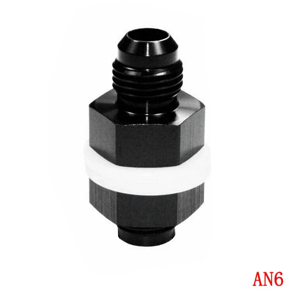 AN6 Flare Fuel Cell Bulkhead Fitting with Washer for Black Car