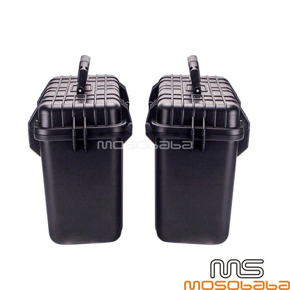 Black ABS Motorcycle Luggage Saddlebag Boxes for BMW F650 (1993-2007)