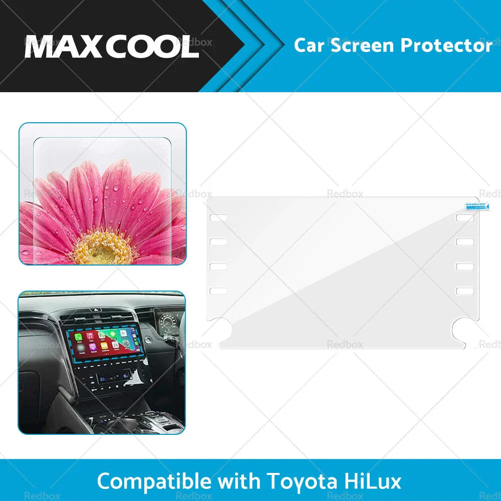 8in Tempered Glass Touchscreen Protector for Toyota HiLux (2021-2022)