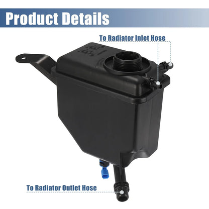 Coolant Radiator Reservoir Tank with Sensor for BMW 5 Series 6 Series