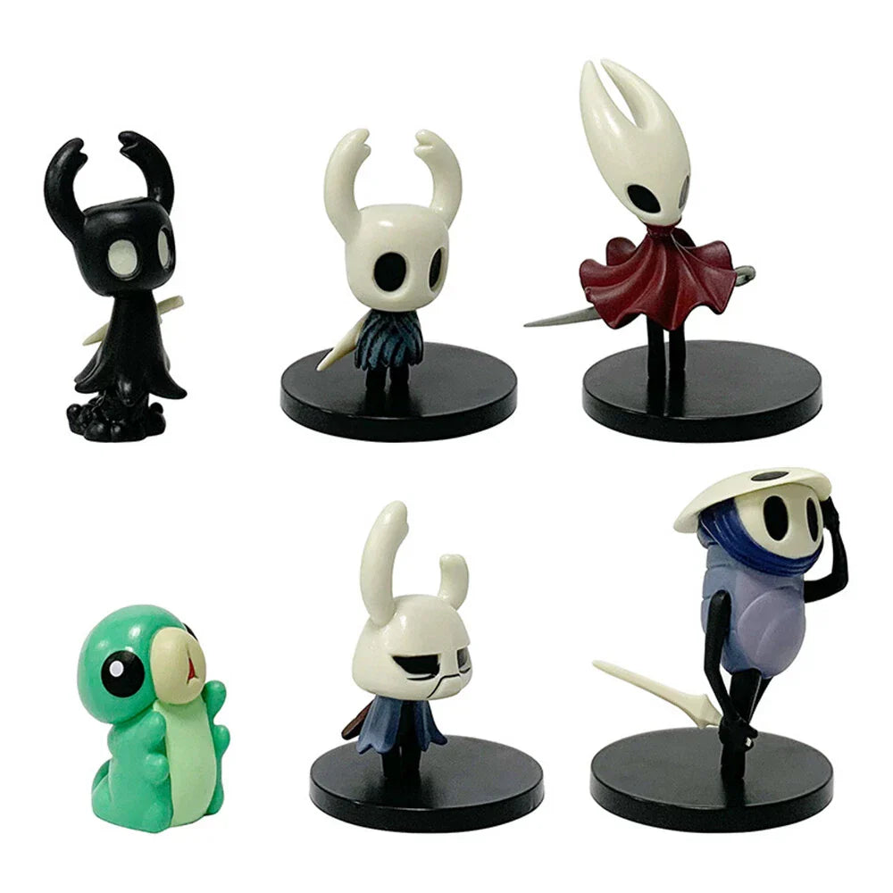6pcs Hollow Knight Action Figures Collectible Statues Ornaments
