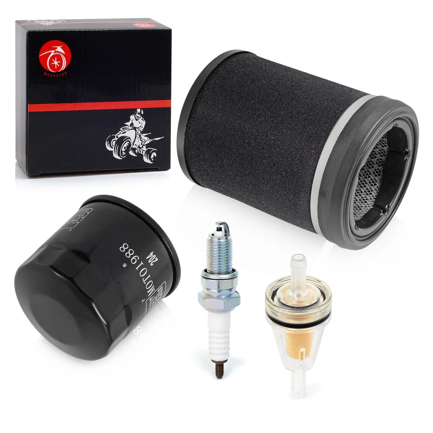 3x Air Filter Oil Filter Spark Plug Kawasaki KVF360 4x4 (2003–2013)