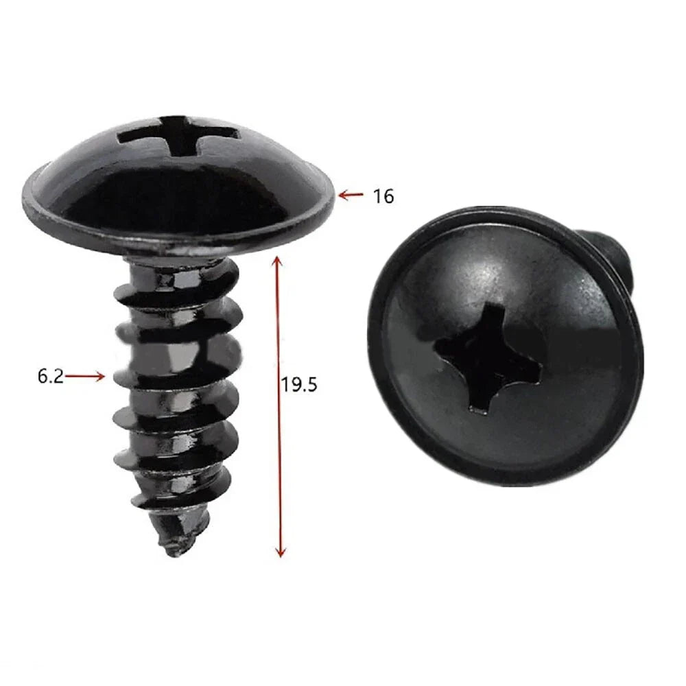 30 Pcs Fender Liner & Headlamp Assembly Retainer Screws for Hyundai