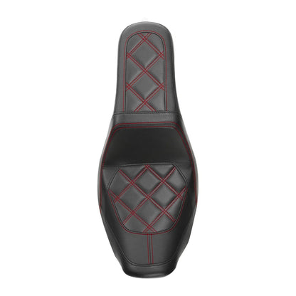 Driver Passenger Gel Seat for Harley Low Rider, Wide Glide, Fat Bob (2006-2017)
