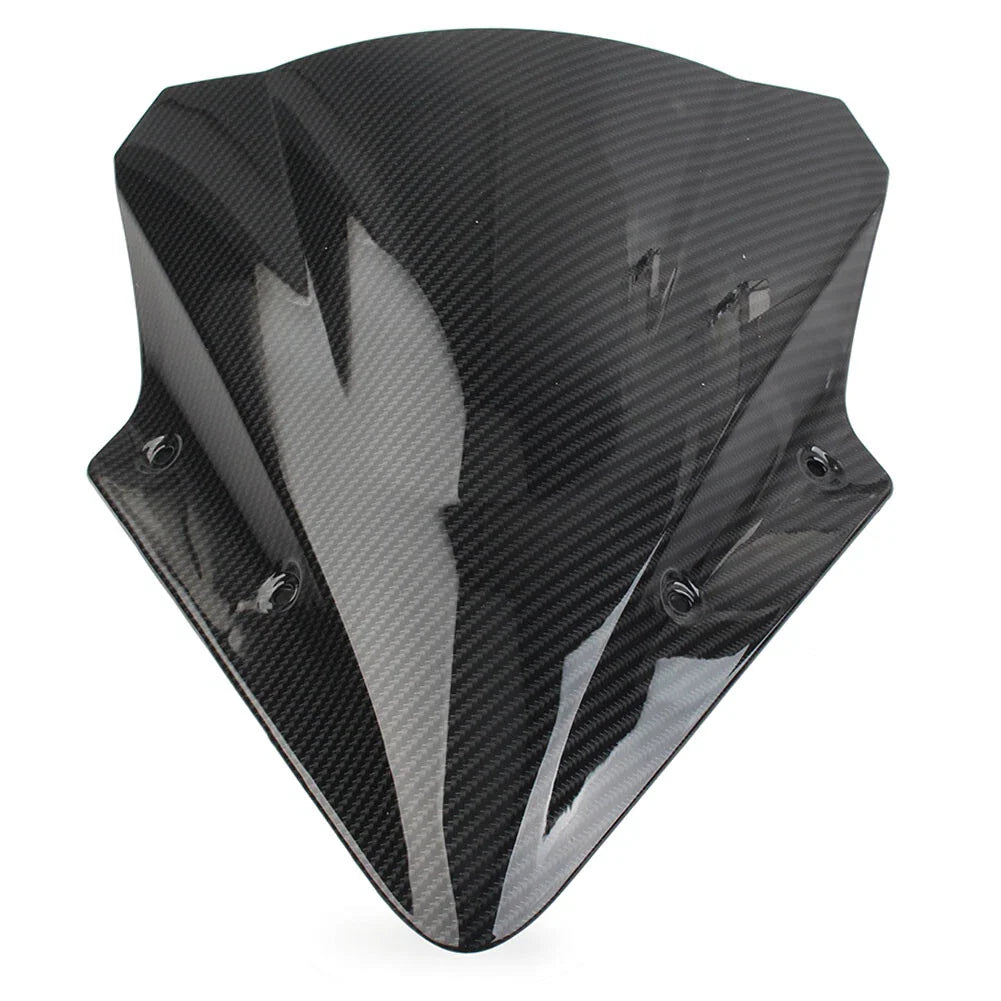 Black Carbon Fiber Windshield for Kawasaki Ninja 650 EX650 ER6F (2017-2019)