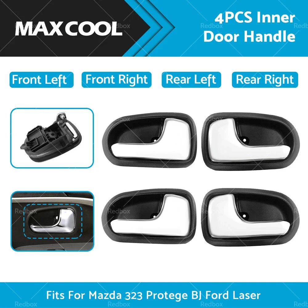 4 x Door Handles for Mazda 323, Astina, Ford Laser (1990-1998)