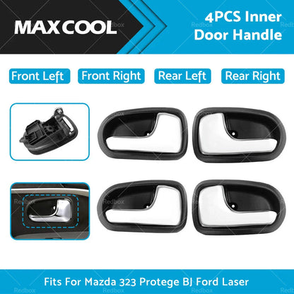 4 x Door Handles for Mazda 323, Astina, Ford Laser (1990-1998)