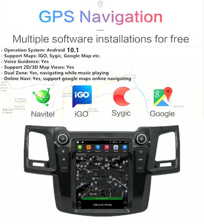 9.7'' Stereo GPS Navigation for Toyota Fortuner Hilux (2005-2014)