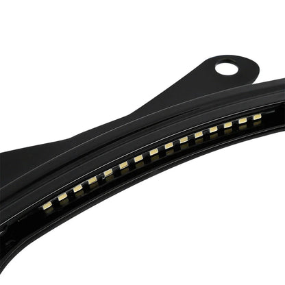 Curved License Plate Frame Mount LED Light for Harley Road Street Glide (2006-2023)