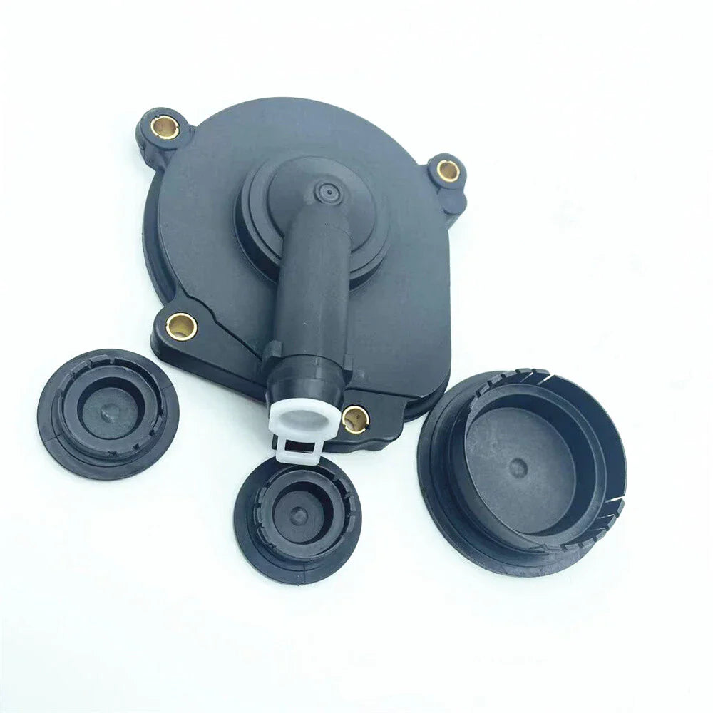 Oil Separator Crankcase Vent Valve Breather Cover & Plug for Benz