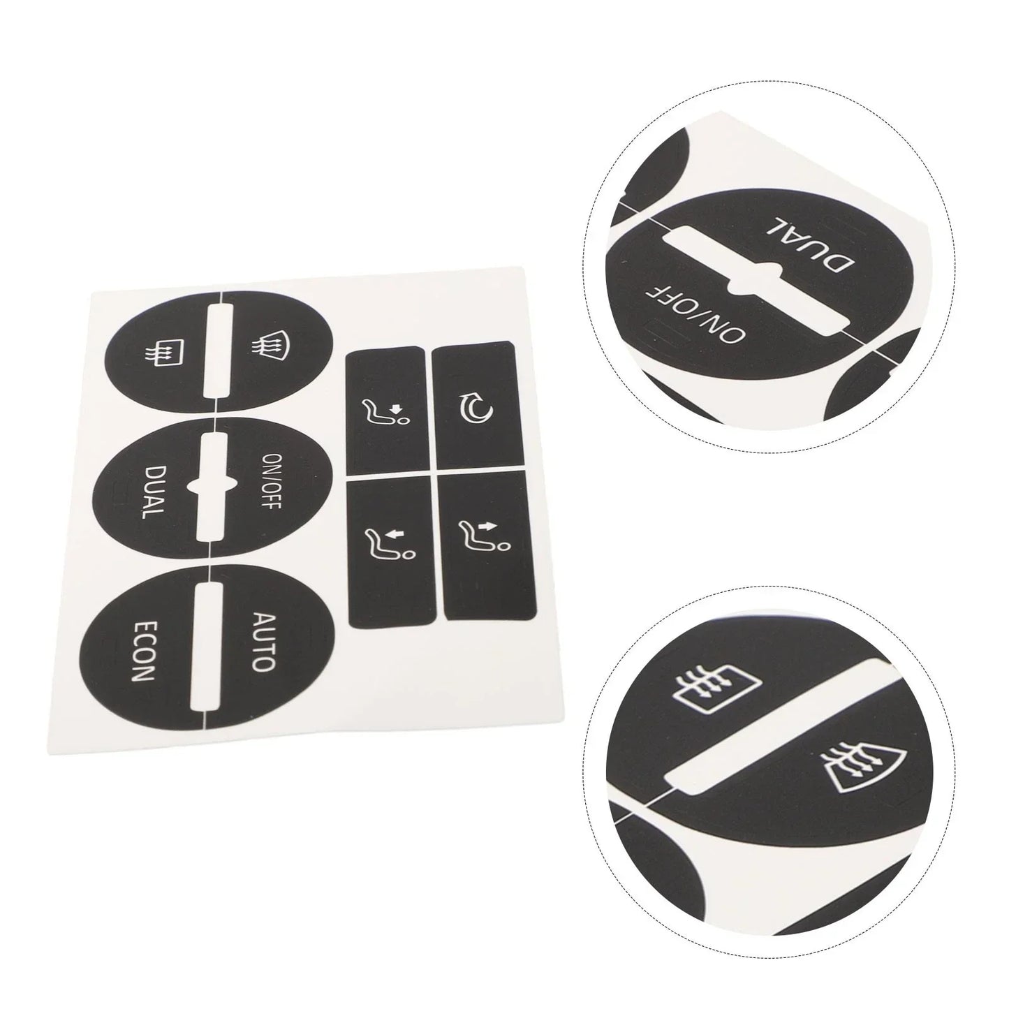 AC Button Worn Repair Decals Stickers for Volkswagen Passat (2005–2010)