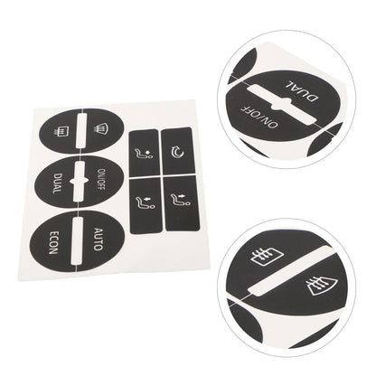 AC Button Worn Repair Decals Stickers for Volkswagen Passat (2005–2010)