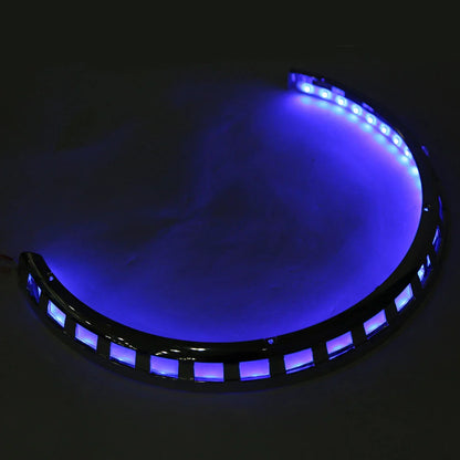 Brake Rotor Covers LED Ring Of Fire Blue for Honda GL1800 F6B (2001 - 2017)