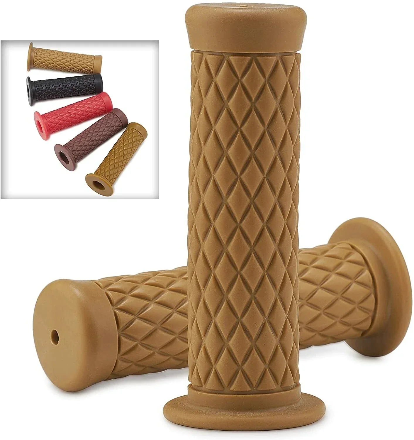 7/8" Motorcycle Hand Grips for Honda CBR600RR, Grom 125 (2007-2023)
