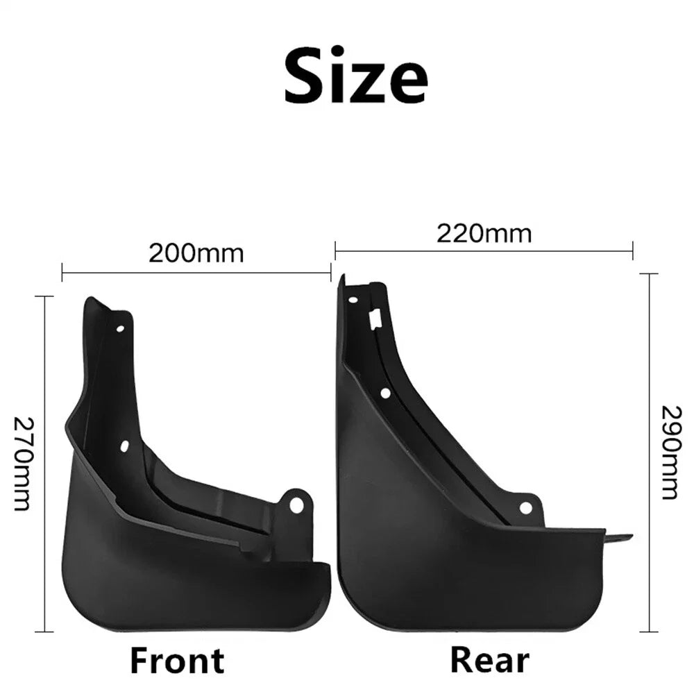 4 Pcs Mud Flaps Splash Guards for 2021-2024 Geely Coolray