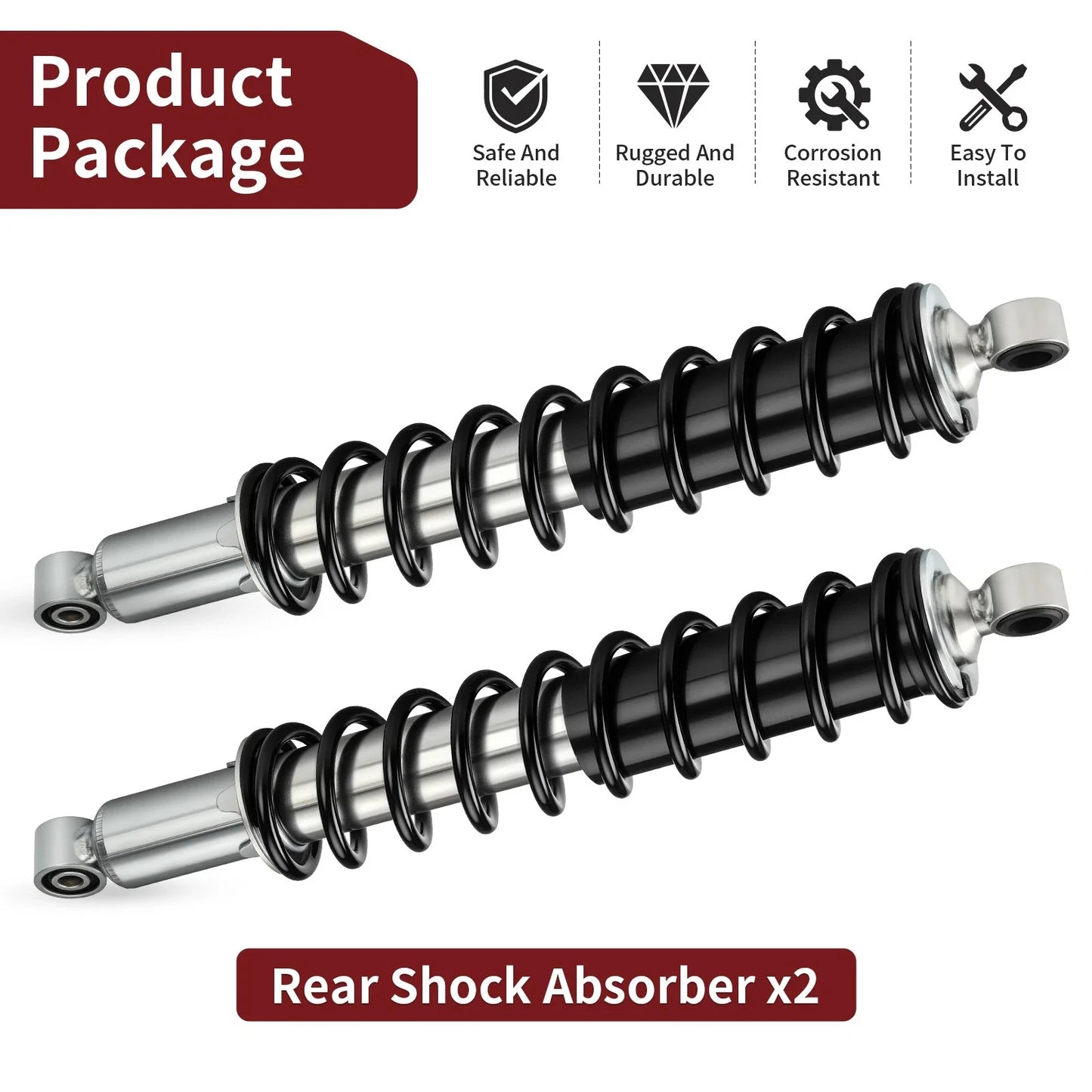 2 x Rear Shock Absorber for Honda Rubicon 500 4x4