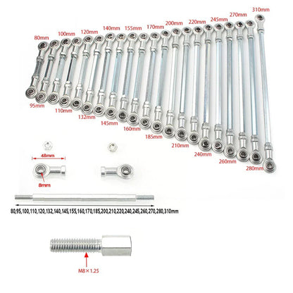140mm Ball Joiner Bolt Tie Rod for 50/70cc ATV Go Kart Buggy Quad