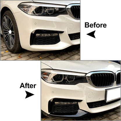 Front Bumper Splitter Lip for BMW 5 Series G30 G31 M Sport (2017-2020)